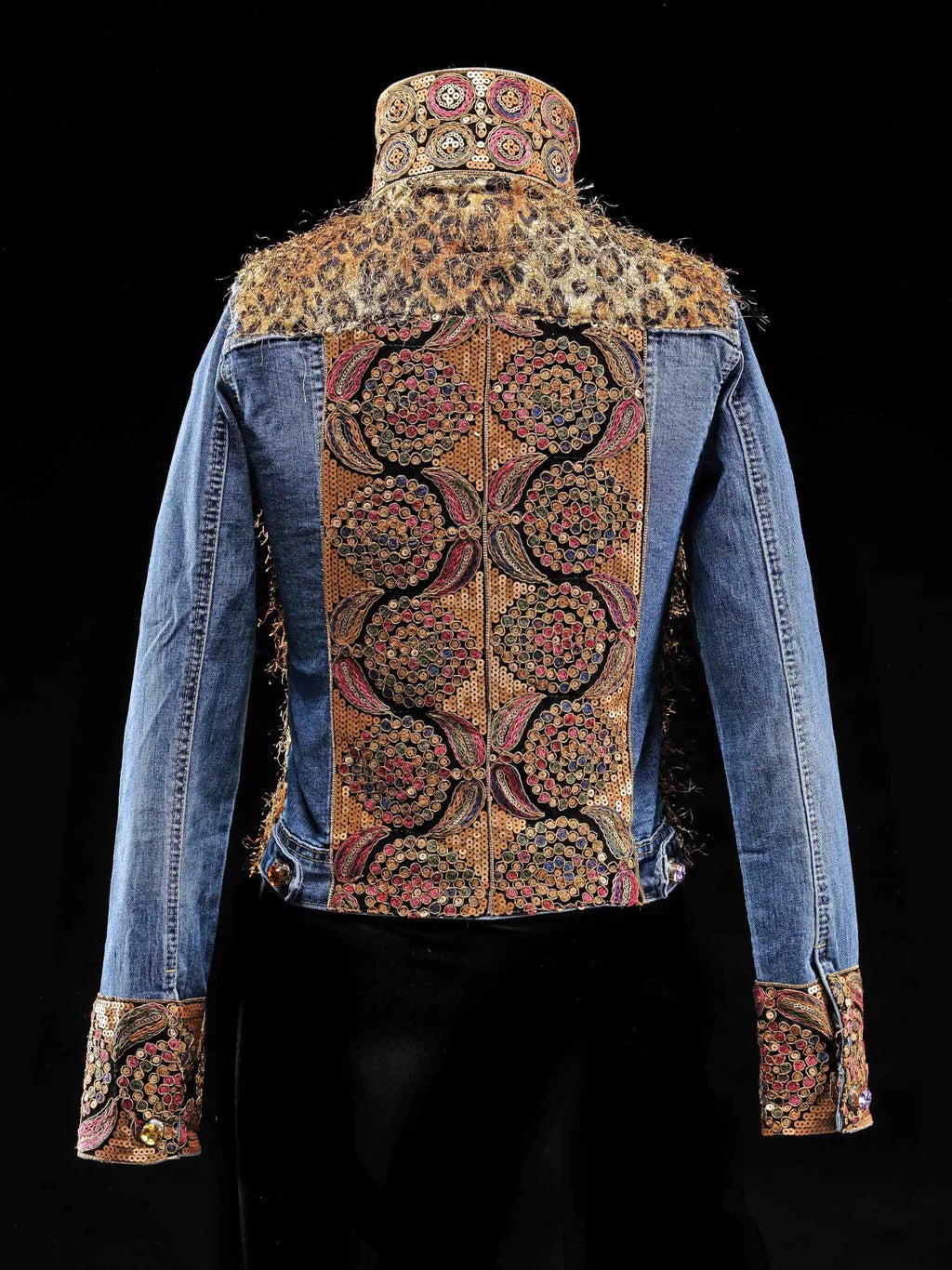 Denim jacket fully embroidered