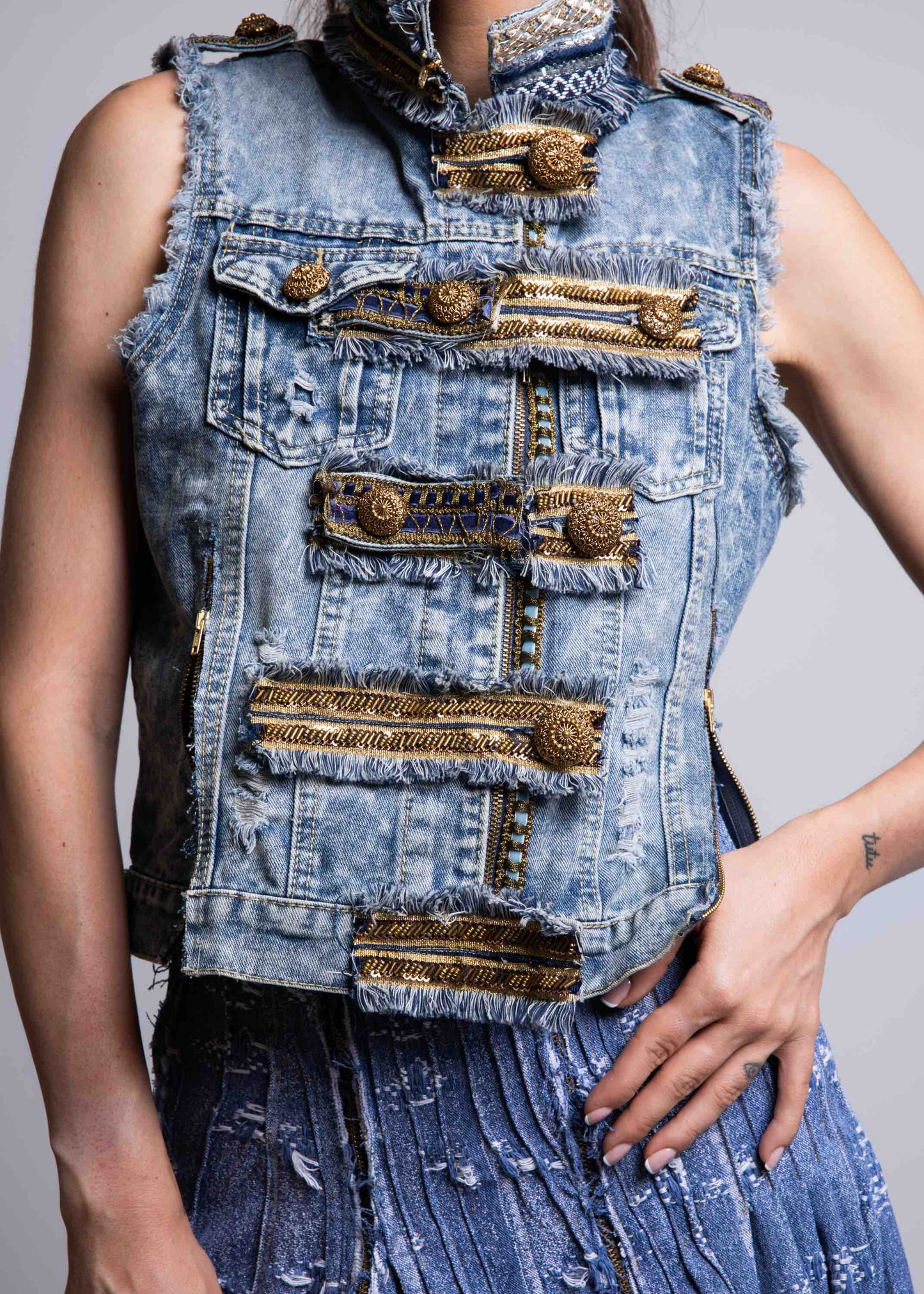 Denim vest