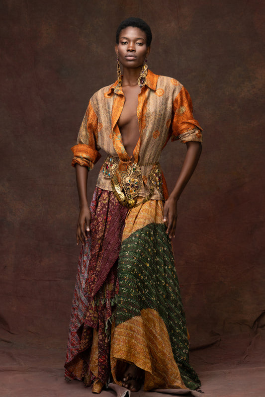 Dassios Unique Wrap Silk Shirt