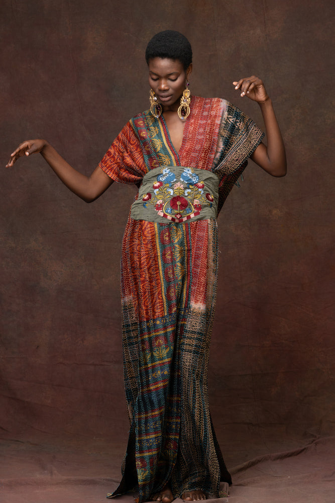 Unique Handcrafted Silk Caftan