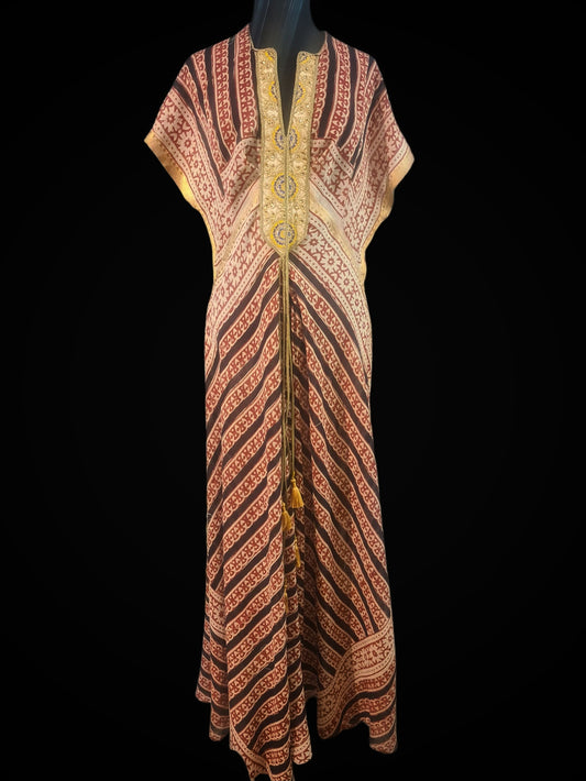 Unique piece handmade dress-caftan